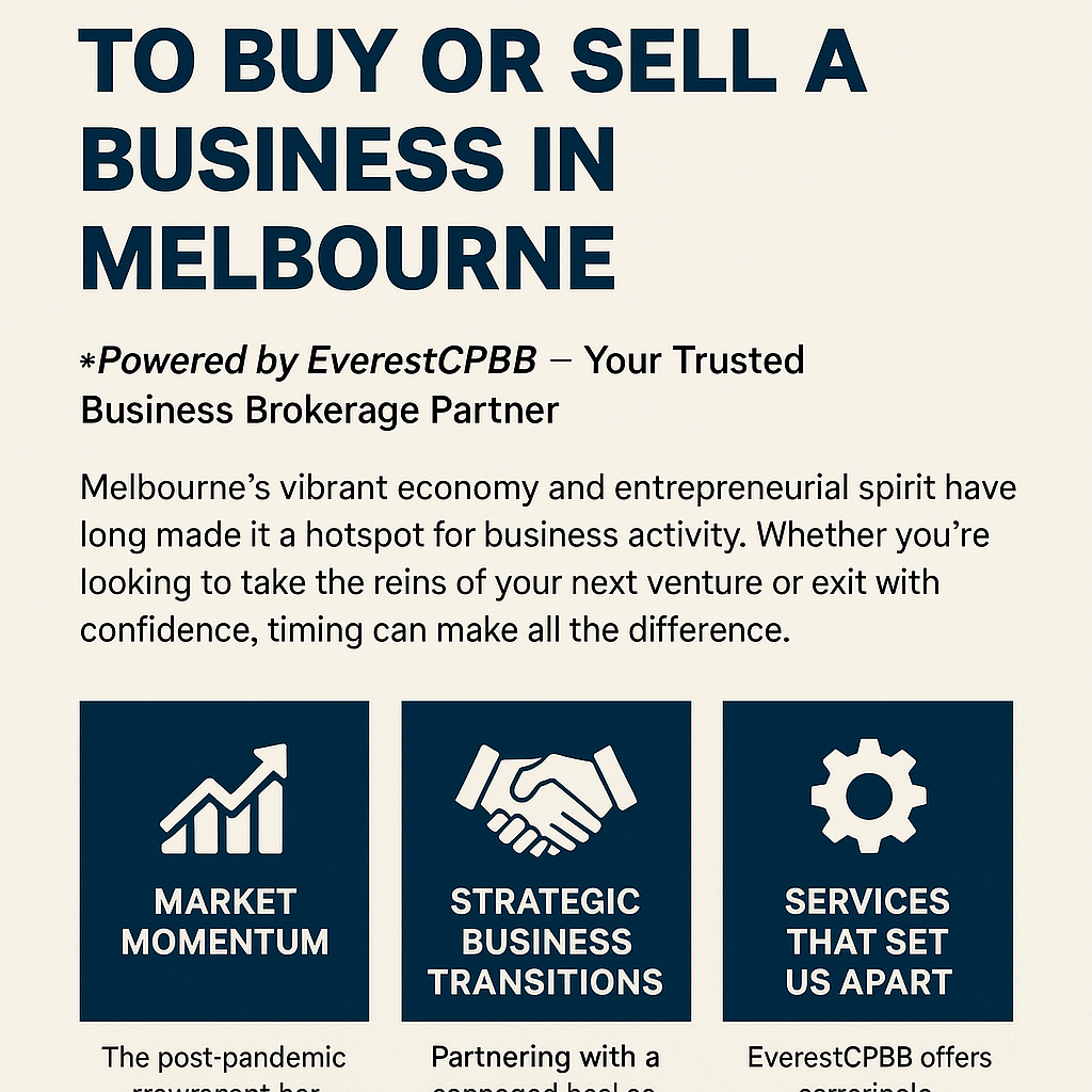 Why Now Is the Perfect Time to Buy or Sell a Business in Melbourne